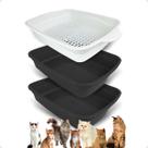 Banheiro inteligente para gatos Brinqpet Azul