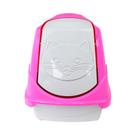 Banheiro Pet Injet Cat Toilet Rosa para Gatos