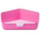 Banheiro Triangular Grande Para Coelho Mundo Roedor - ROSA