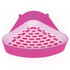 Banheiro Triangular Para Coelho Mundo Roedor - ROSA