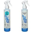 Banho a seco bubble dry spray 200ml para cães kit com 2