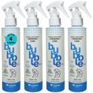 Banho a seco bubble dry spray 200ml para cães kit com 4