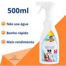Banho a Seco para Cães e Gatos Spray 500ml Power Pets