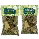 Banho de 21 Ervas Umbanda Limpeza Proteção Espiritual Descarrego Forte Trabalho Amor Abrir Kit 2 Und Banho de 21 Ervas Umbanda Limpeza Proteção Espiritual Descarrego Forte Trabalho Amor Abrir Kit 2 Und
