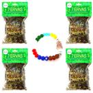 Banho de 7 Ervas Limpeza Purificação Descarrego Pulseira Proteção Espiritual Patuá Talismã Kit