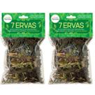 Banho de 7 Ervas Proteção Descarrego Limpeza Abrir Caminhos Autoestima Kit 2 Und