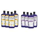 Banho de espuma Dr. Teal's com sal de Epsom, prebiótico, erva-cidreira e óleos essenciais de lavanda, 1 litro (pacote com 4)