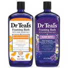 Banho de espuma Dr. Teal's com sal de Epsom puro, vitamina C 1Lx2