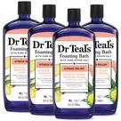 Banho de espuma Dr. Teal's Stress Relief com sal Epsom 4x400ml