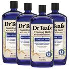 Banho de espuma para pele sensível do Dr. Teal com sal de Epsom 1L (x4)
