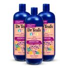 Banho de espuma, sabonete líquido e shampoo Dr Teal's Kids 3 em 1