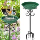Banho para Pássaros para Área Externa ODSNANIE, 102 cm, estilo vintage, com pedestal, comedouro e banho para pássaros para jardim, pátio e quintal, bacia plástica removível para decoração externa, base de 5 hastes e fácil de limpar (verde) Banho para Pássaros para Área Externa ODSNANIE, 102 cm, estilo vintage, com pedestal, comedouro e banho para pássaros para jardim, pátio e quintal, bacia plástica removível para decoração externa, base de 5 hastes e fácil de limpar (verde)
