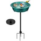 Banho para Pássaros VIVOHOME com Fonte Solar Resistente às Intempéries 5,5 L