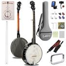 Banjo LOTKEY de 5 cordas de 38 polegadas com cabeça de tambor Remo para adultos