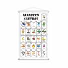 Banner Alfabeto 4 Letras Pedagógico Escolar 80x50cm