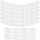 Banner Asoulin White Papel Picado para decoração de festa, 90 pés, pacote com 6