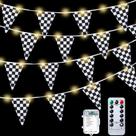 Banner Aurelema Light up Checkered Flag 10m com 8 modos de luz