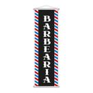 Banner Barbearia Barba Serviço Vertical Lona 30x100cm Completo