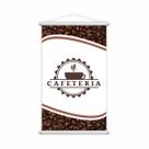 Banner Cafeteria Grãos Café Xícara Bebida Lona 80x50cm