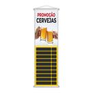 Banner Cervejas Bebidas Tabela Preços 100x30cm