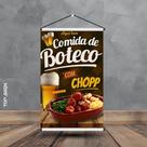 Banner Comida de Boteco 60x40cm Banner Comida de Boteco 60x40cm