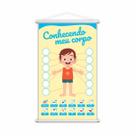 Banner Conhecendo Meu Corpo Menino Pedagógico 80x50cm