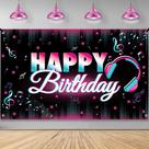 Banner de aniversário KatChon Xtralarge TIK Tok Happy 183x112cm