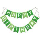 Banner de Aniversário Letjolt - Tema Greenery - 13 Unidades Banner de Aniversário Letjolt - Tema Greenery - 13 Unidades