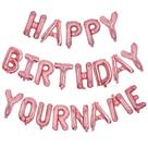 Banner de aniversário: NOME PERSONALIZADO INFHER + Balões