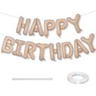 Banner de Balão de Alumínio Lingqiang - Feliz Aniversário Bege (40cm)