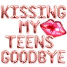 Banner de balão JeVenis Kissing My Teens Goodbye 20º aniversário