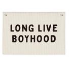 Banner de bandeira de lona PLKMN Long Live Boyhood para quarto de crianças Banner de bandeira de lona PLKMN Long Live Boyhood para quarto de crianças