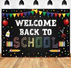 Banner de boas-vindas para tapeçaria de volta às aulas em vinil 150x100cm