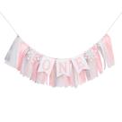 Banner de cadeira alta HIKLO Winter Onederland rosa Snowflake