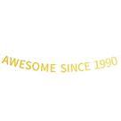 Banner de decorações de festa de aniversário incrível desde 1990 35º