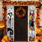 Banner de decorações de Halloween Nightmare Before Christmas