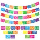 Banner de festa Boao Mexican Fiesta, 4 pacotes de plástico de 18 m