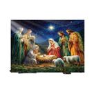 Banner De Festa De Natal Em Poliéster Com Tema De Natividade De Jesus Para Decoração De Festivais