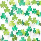 Banner de festa Garland St. Patrick's Day Shamrock 10,8 m - 4 conjuntos