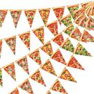 Banner de flâmula para decorações de festa de pizza, 5 peças, 15 m HESTYA