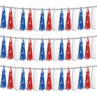 Banner de flâmulas metálicas Foil Fringe Metallic Tassel Streamers para decoração de festas