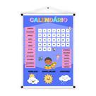 Banner de Lona Educativo Calendário Escolar Infantil 70x55cm
