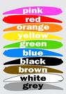 Banner De Lona Escolar em Inglês Aprendendo Cores Diversas - 85x60cm