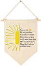 Banner de lona FYSIA 39x28cm para decoração de parede de berçário