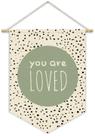 Banner de lona XYDEG Green Nursery Decor que você ama Banner de lona XYDEG Green Nursery Decor que você ama