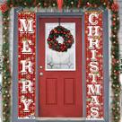 Banner de Natal Fecedy "Merry Christmas" para Varanda Banner de Natal Fecedy "Merry Christmas" para Varanda