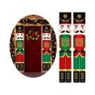Banner Decorativo De Natal Com Soldado Quebra-Nozes Para Porta, Enfeites De Natal Para Casa,