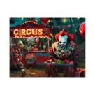 Banner Decorativo De Palhaço Assustador Para Casa Assombrada De Carnaval, Fundo De Circo Maléfico Banner Decorativo De Palhaço Assustador Para Casa Assombrada De Carnaval, Fundo De Circo Maléfico