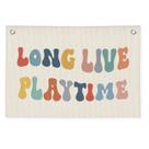 Banner decorativo Wheatwin Long Live Playtime para quarto de crianças