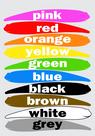 Banner Educativo em Lona Inglês Aprendendo Cores Diversas 70x55cm